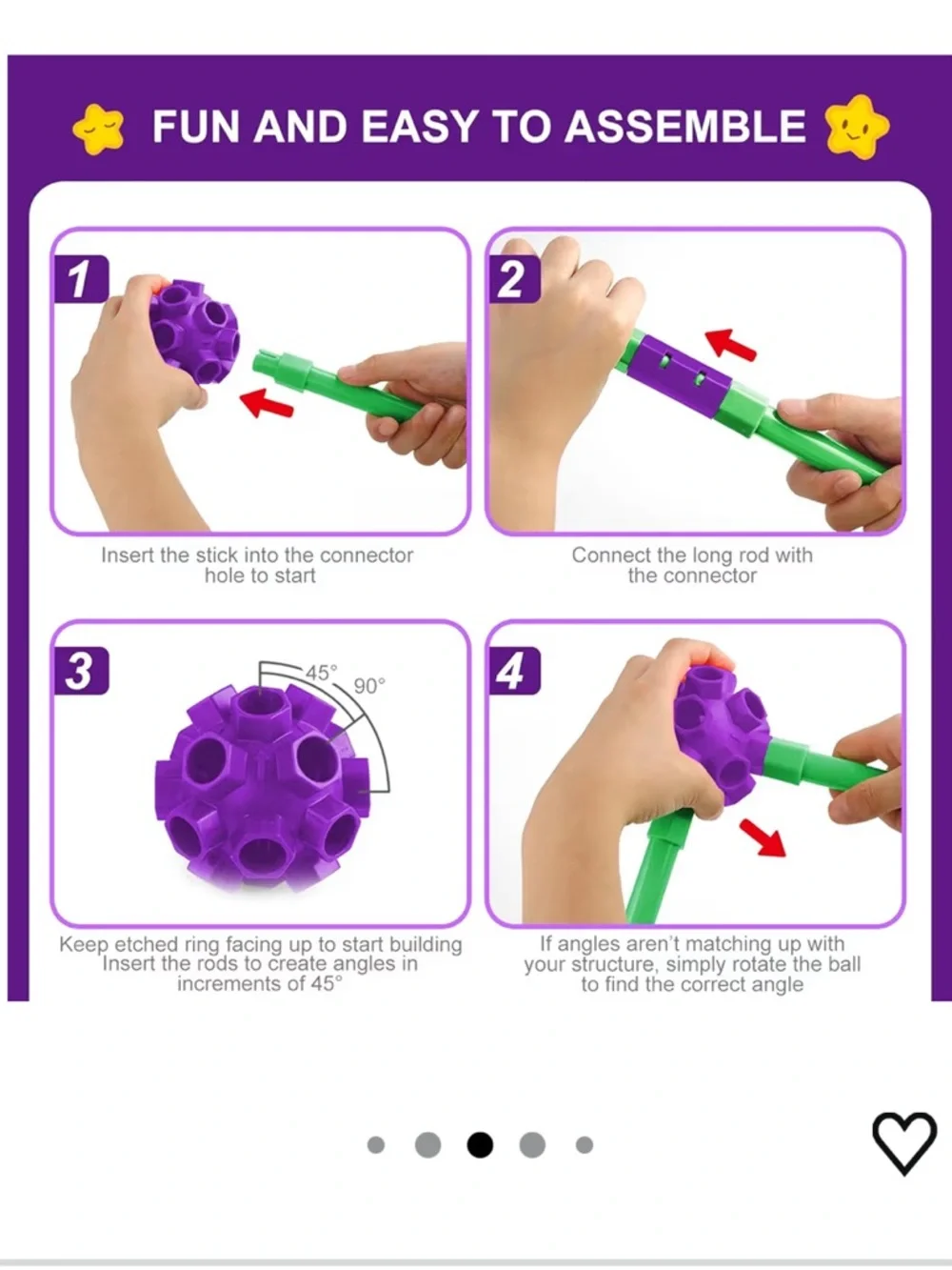 STEM Creative Fort Building Kit for Kids
